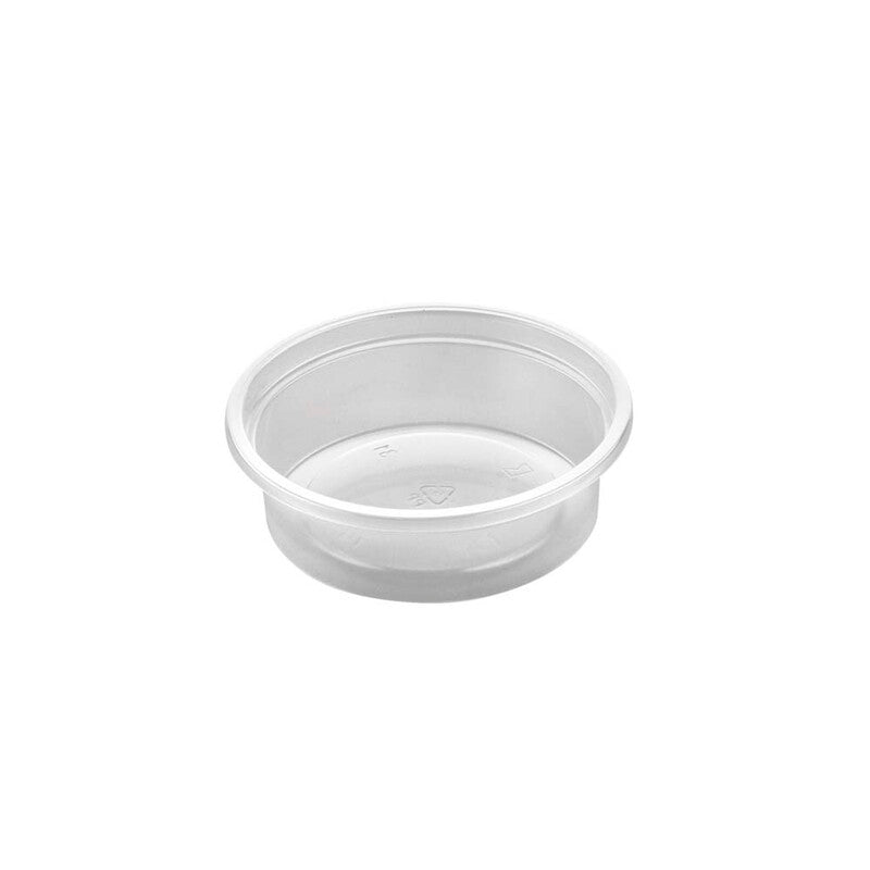 Plastbakke, 3050, Rund, Ø 101, højde 40, PP, transparent, karton a 1000 stk