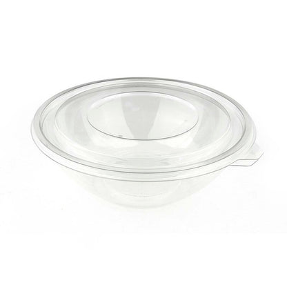 Låg t/salatbowl, Rund, Ø 180, højde 22, PP, transparent, pakke a 60 stk, Fødevaregodkendt