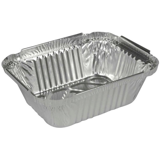 Foliebakke, 123x96x33mm, aluminium, aluminium, pakke a 150 stk