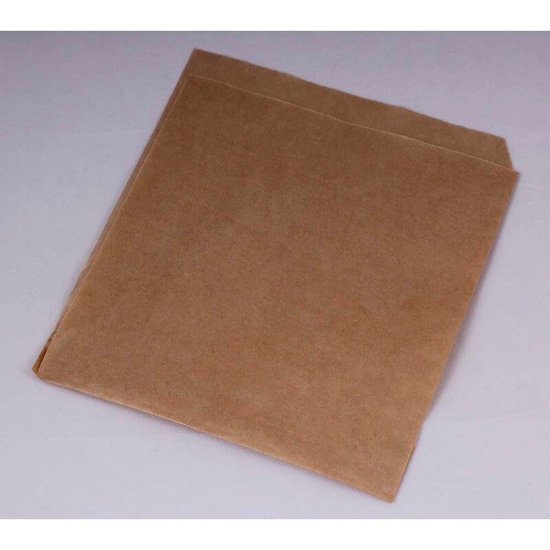 Burgerlomme, 150 x 180 mm, flat bag, Papir + PE, brun, pakke a 1000 stk, Fødevaregodkendt