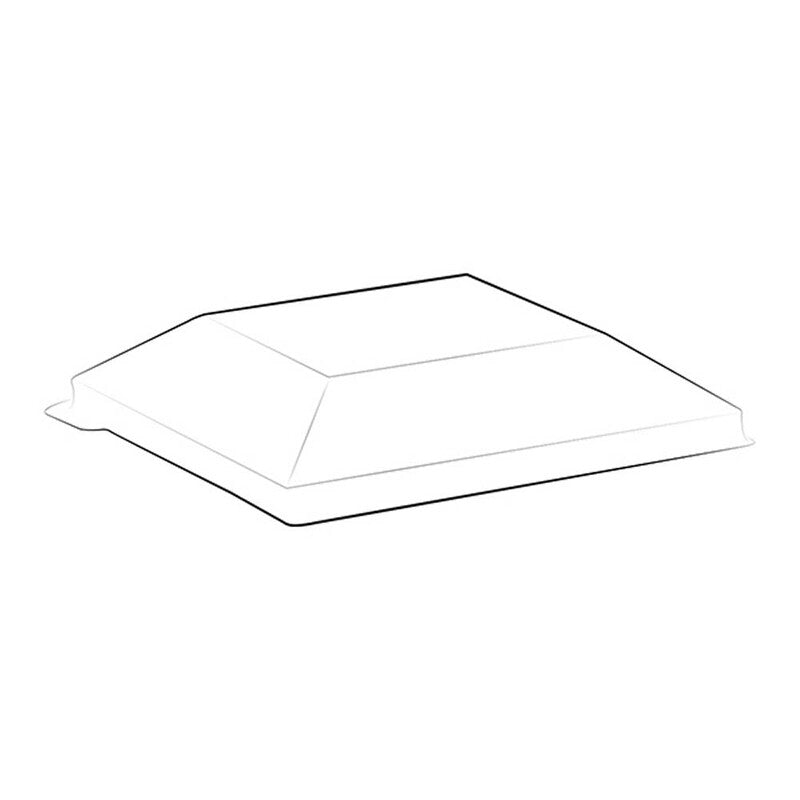 Låg t/dessertbæger, Kova, 50x50x10mm, RPET, transparent, karton a 300 stk