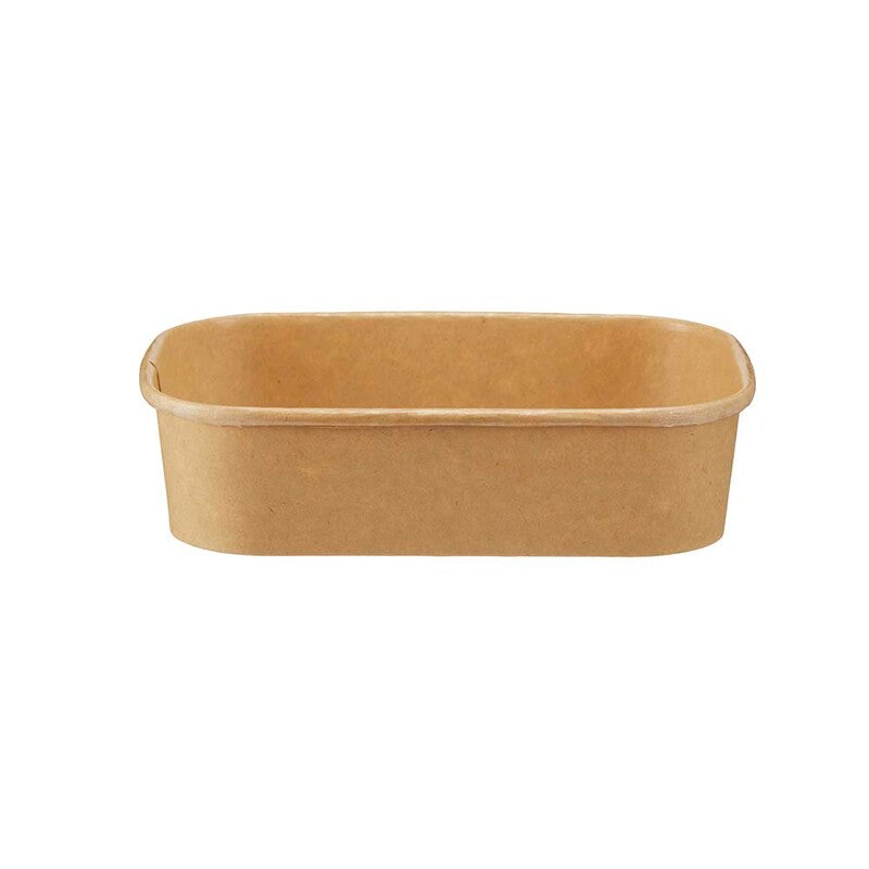 Salatbowle, 500 ml, 172x120x41mm, Kraft, brun, Til mikroovn, pakke a 50 stk