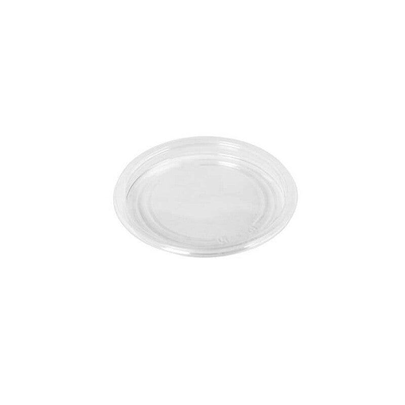 Låg t/plastbakke, Færch, P 2325-50T, Rund, Ø 121, højde 12, PET, transparent, Deli Pot, karton a 870 stk, Fødevaregodkendt