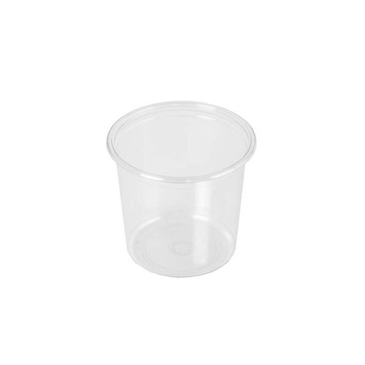 Skål, Færch, Rund, 725 ml, Ø 117, højde 108, RPET, transparent, Deli Pot, karton a 500 stk, 1-rums, Fødevaregodkendt
