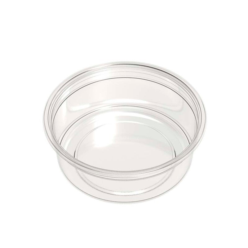 Skål, Færch, C 2227-1O, Rund, 250 ml, Ø 117, højde 45, RPET, transparent, Deli Pot, karton a 500 stk, 1-rums