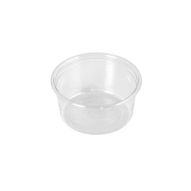 Skål, Færch, C 2187-1I, Rund, 380 ml, Ø 117, højde 60, RPET, transparent, Deli Pot, karton a 500 stk, 1-rums
