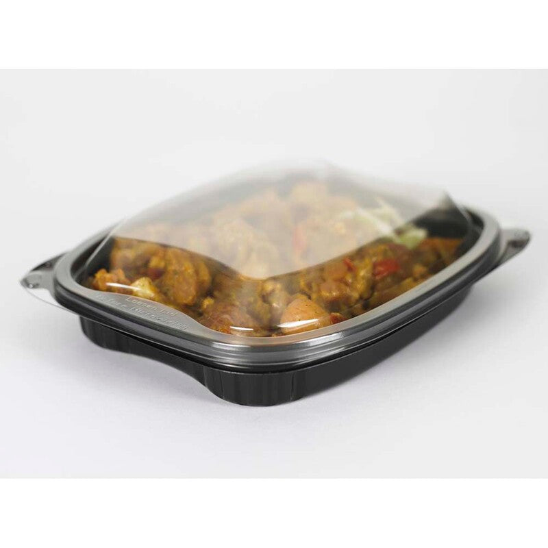 Låg t/plastbakke, Plus Pack Bistro, Rektangulær, 190x155x23mm, ops, transparent, karton a 300 stk