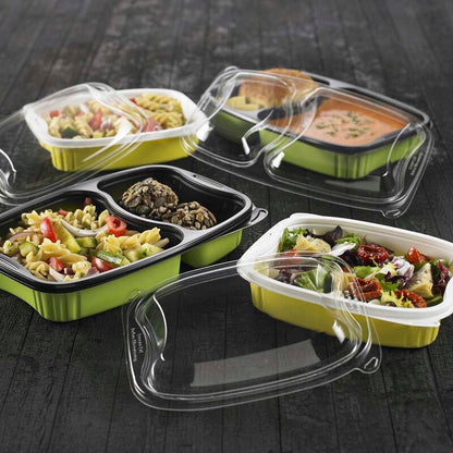 Låg t/plastbakke, Plus Pack Bistro, Rektangulær, 190x155x23mm, ops, transparent, karton a 300 stk