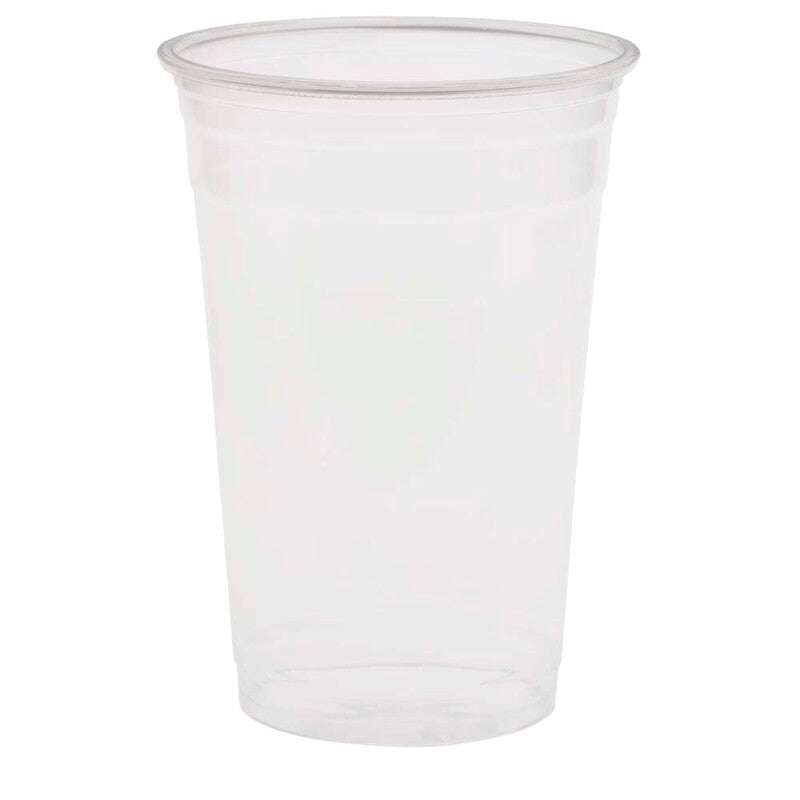 Plastglas, Duni, Rund, 590 ml, indvendig diameter 98.0 mm, RPET, transparent, pose a 50 stk, Fødevaregodkendt