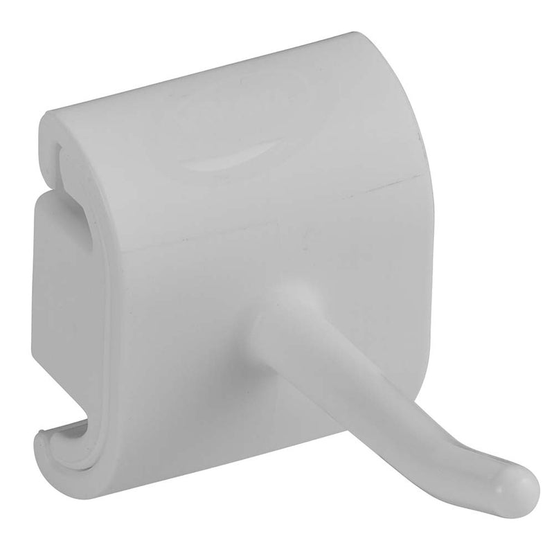 Vægophæng, Vikan, Single hook, hvid, 78mmx41mm