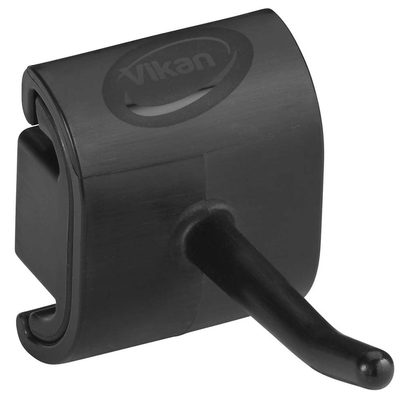 Vægophæng, Vikan, Single hook, sort, 78mmx41mm