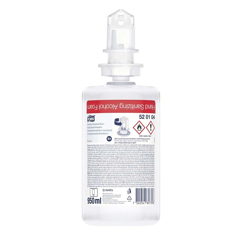 Hånddesinfektion skum, Tork, S4, 950 ml, pakke a 6 stk