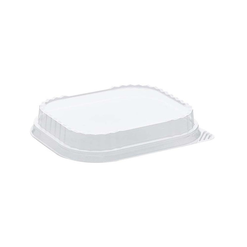 Låg t/foliebakke, Plus Pack Ready2Cook, Rektangulær, 155x131x25mm, PET, transparent, pakke a 75 stk