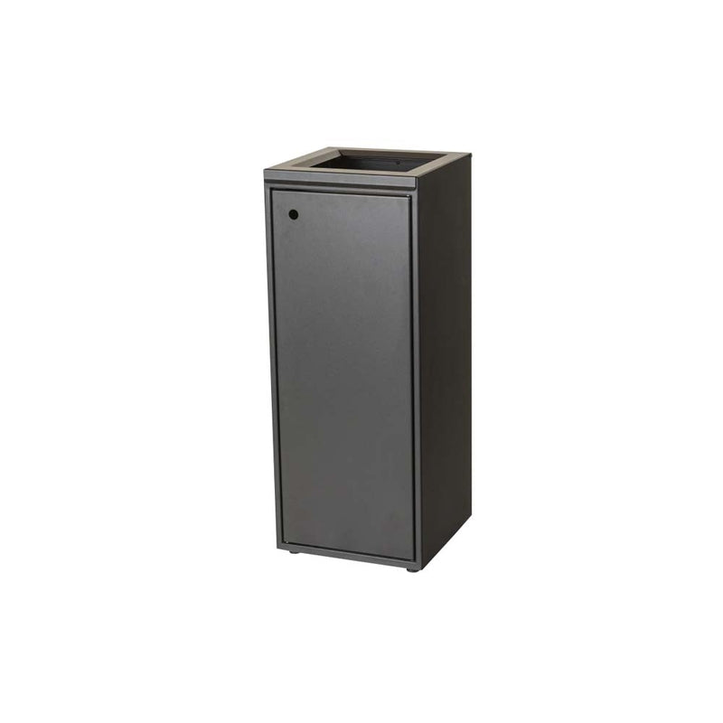 Affaldsspand, Tina Trolley, 100L Metal Open, sort, 345mmx345mm x 865mm