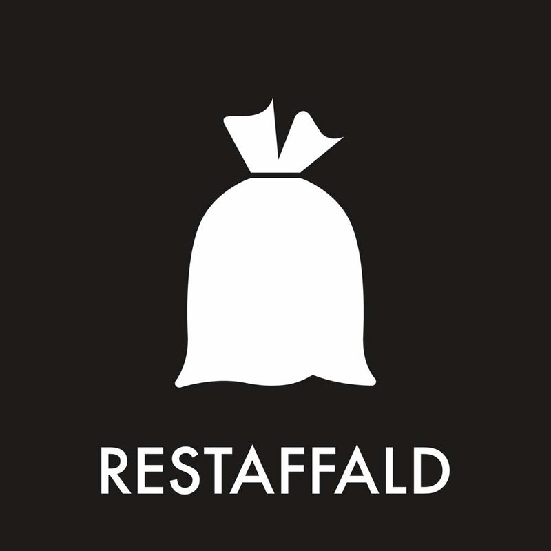 Etiket, Restaffald, 82x120mm, hvid