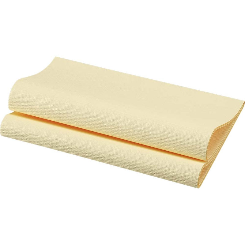 Middagsserviet, Duni, Dunisoft, 1/4-fold, 1 lag, tissue, creme, 400mmx400mm, pakke a 60 stk