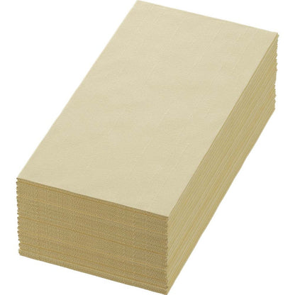 Middagsserviet, Duni, Ecoecho, 1/8-fold, 3 lag, tissue, creme, 400mmx400mm, pakke a 250 stk