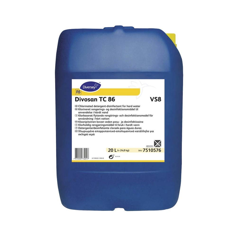 Desinfektion overflader, Diversey, Divosan TC 86 VS8 chlorinate, 20 l