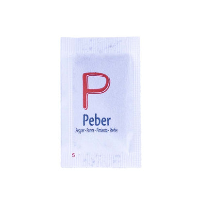 Peber, Portionsbreve 0,15gr, karton a 2000 stk
