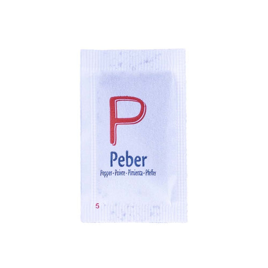 Peber, Portionsbreve 0,15gr, karton a 2000 stk