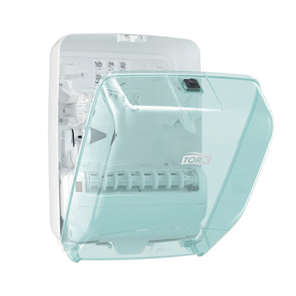 Papirhåndklæde dispenser, Tork, W6, Performance, hvid