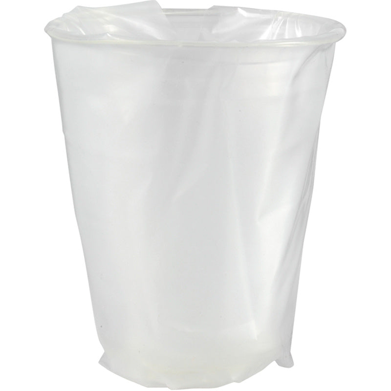 Plastglas, Duni, Rund, 250 ml, indvendig diameter 75.0 mm, PLA, transparent, Single-wrapped, karton a 500 stk, Fødevaregodkendt