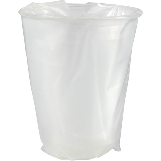 Plastglas, Duni, Rund, 250 ml, indvendig diameter 75.0 mm, PLA, transparent, Single-wrapped, karton a 500 stk, Fødevaregodkendt