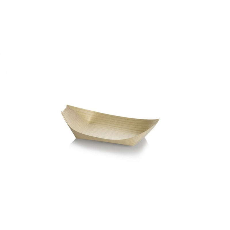 Træbåd, 235x110x20mm, træ, træ, pakke a 50 stk