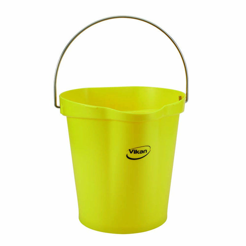 Spand, Vikan, med håndtag, 12 l, gul, 320mmx320mm x 320mm