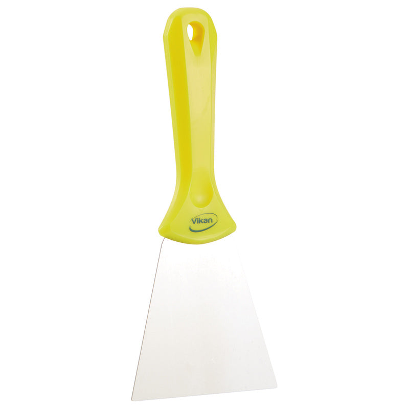 Skraber, Vikan, Stainless Steel Hand Scraper, gul, 100mmx235mm