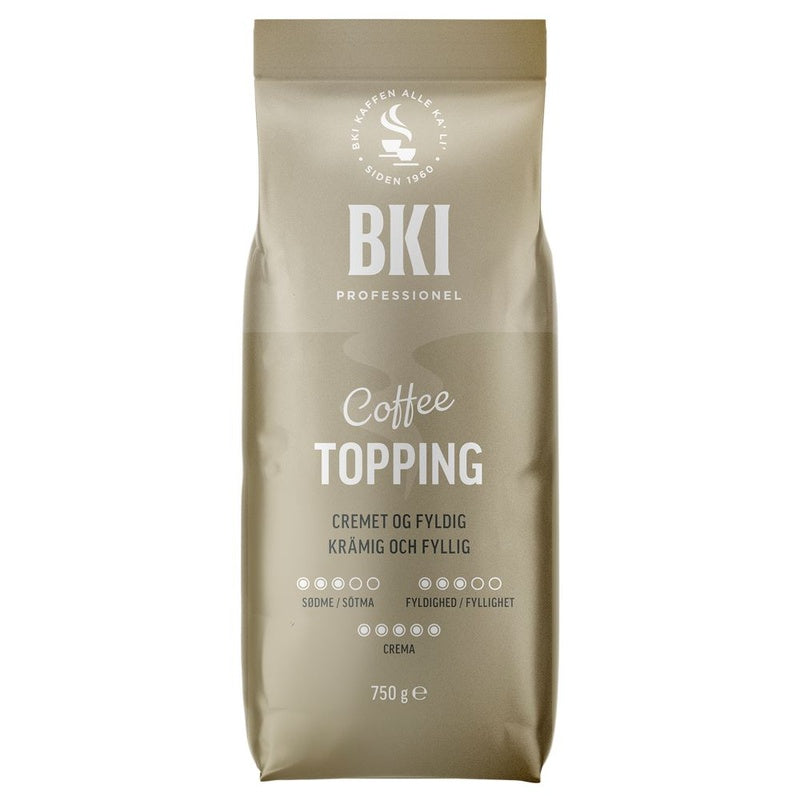 Cappuccino topping, BKI, 750g, pakke med 750 g