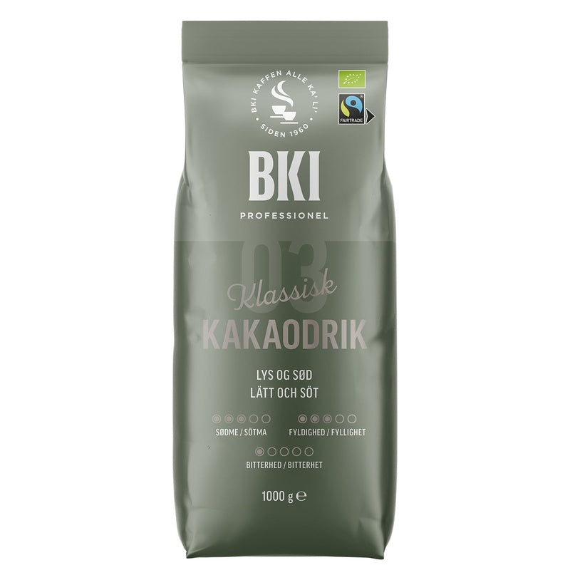 Kakao, BKI, 13,5% Fair trade, pose a 1 kg, økologisk