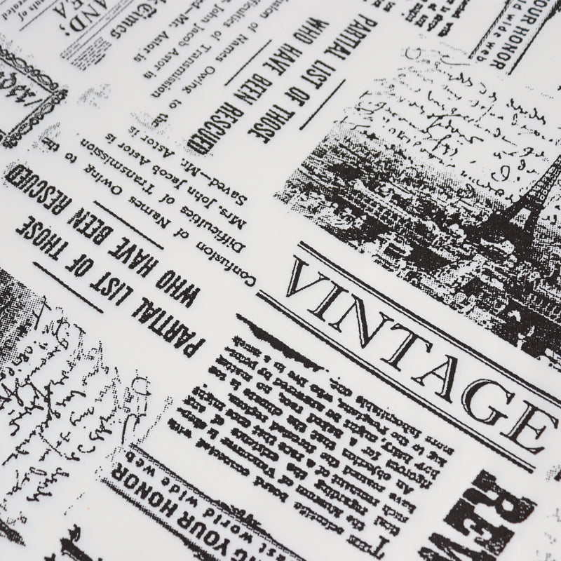 Indpakningspapir Newspaper, flat bag, 45 g/m2, 330 x 400 mm, Papir + PE, hvid, personliggjort, pakke a 10 kg, palle 50 pakker, palle a 50 kartoner, Fødevaregodkendt, Fedttæt kvalitet
