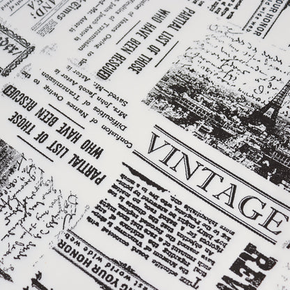 Indpakningspapir Newspaper, flat bag, 45 g/m2, 330 x 400 mm, Papir + PE, hvid, personliggjort, pakke a 10 kg, palle 50 pakker, palle a 50 kartoner, Fødevaregodkendt, Fedttæt kvalitet