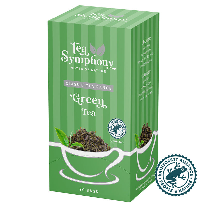 Te, Symphony, Grøn tea, pakke a 20 stk