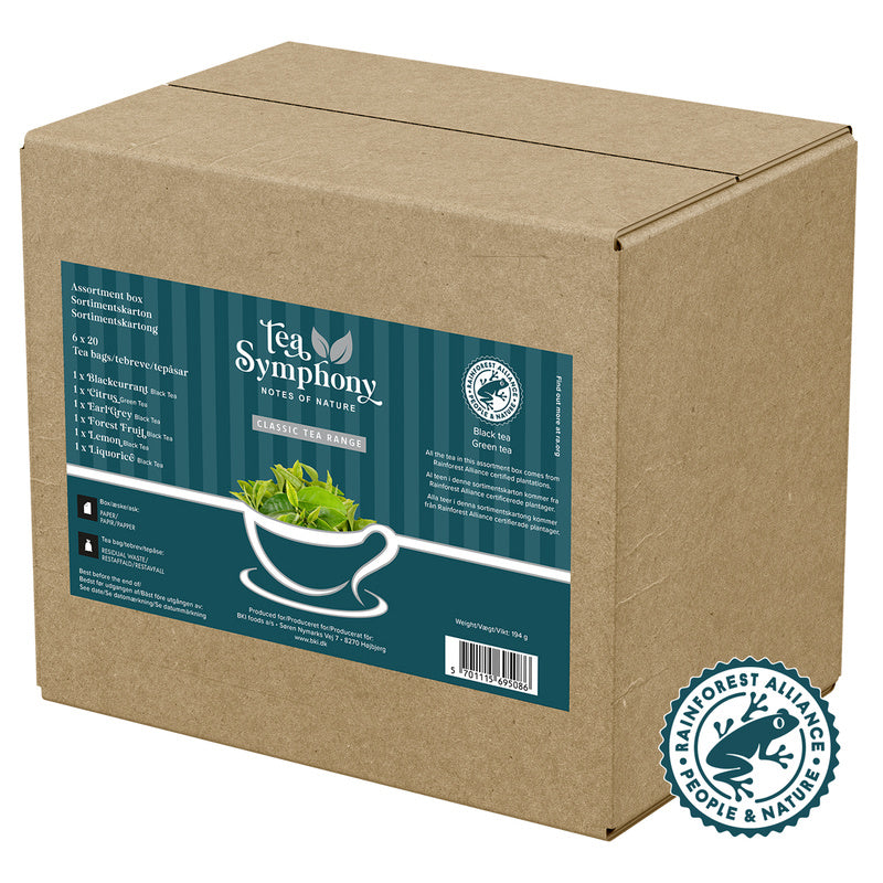 Te, Symphony, Assorted Classic Tea, pakke a 120 stk