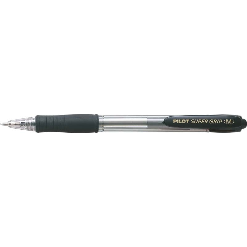 Kuglepen, Pilot Super grip G, M, 0,7MM, sort