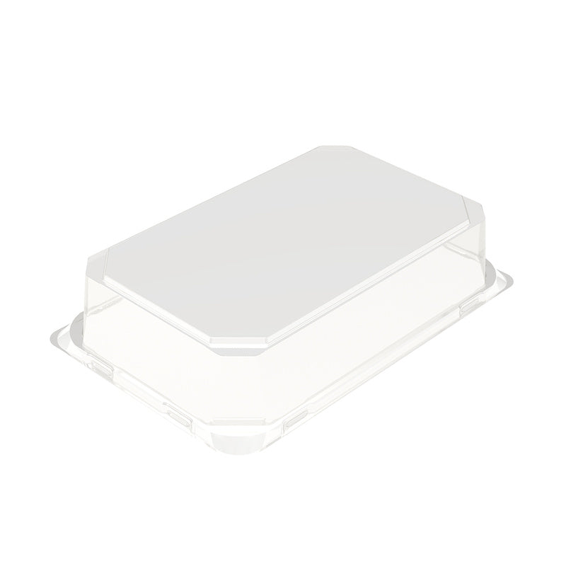 Låg t/plastbakke, Færch, K 523201-2, Rektangulær, 237x152x53mm, PET, transparent, t/2232-1U, karton a 174 stk