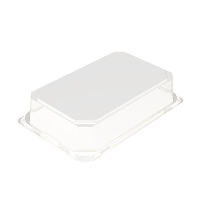 Låg t/plastbakke, Færch, K 523201-2, Rektangulær, 237x152x53mm, PET, transparent, t/2232-1U, karton a 174 stk