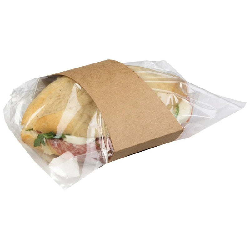 Sandwichpose, 190 x 356 mm, Stykke, Kraftpapir, brun, pakke a 1000 stk, W/Sleeve, Fødevaregodkendt