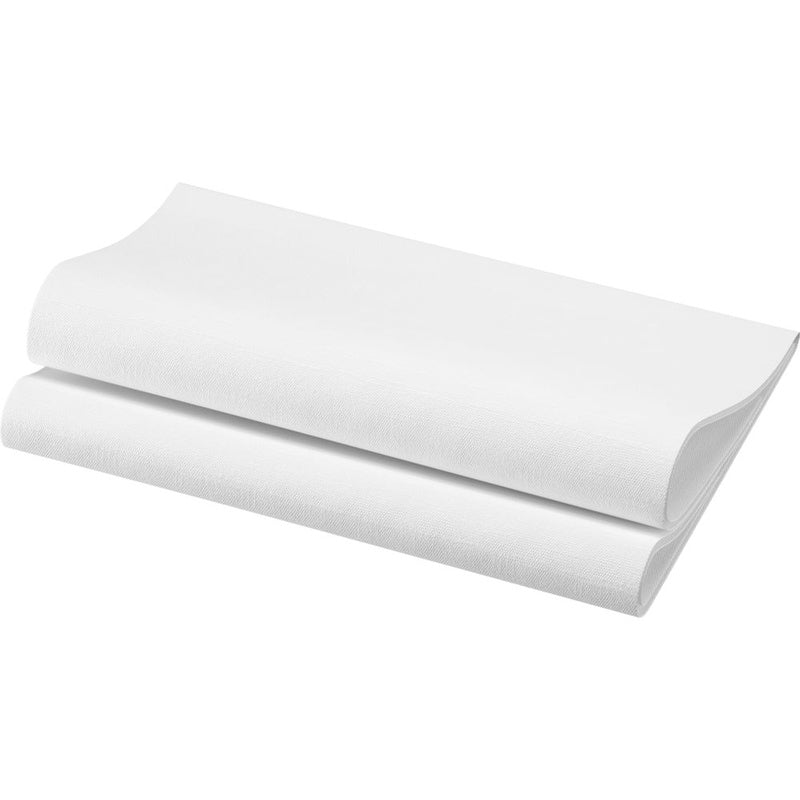 Middagsserviet, Duni, Dunisoft, 1 lag, tissue, hvid, 480mmx480mm, pakke a 60 stk