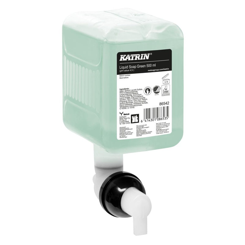 Cremesæbe, Katrin, Touchfree, refill, 500 ml, grøn