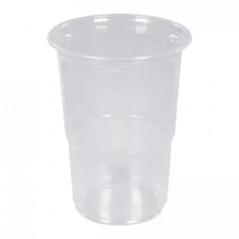 Plastglas, 400 ml, polyethylen/polypropylen, transparent, Beer, pose a 50 stk, Fødevaregodkendt