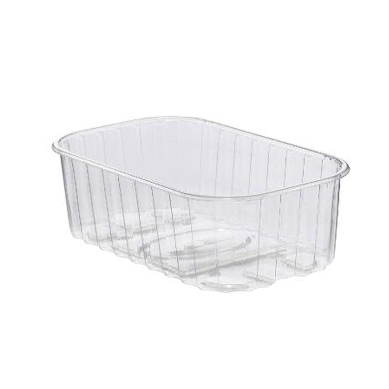 Plastbakke, 190x115x58mm, PP, transparent, frugt & grønt, karton a 2240 stk