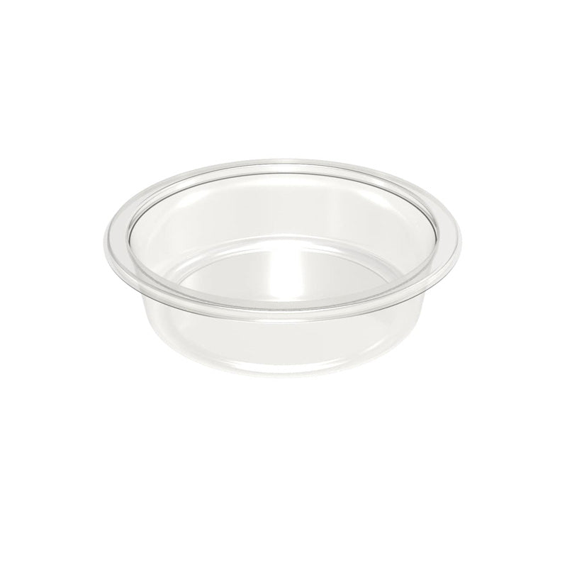 Plastbakke, Færch, M 0123-1H, Rund, 325 ml, Ø 123, højde 40, A-PET, transparent, karton a 1170 stk