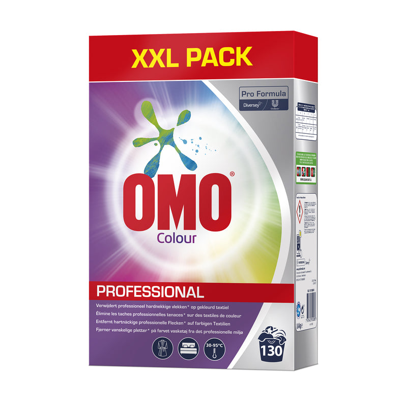 Vaskepulver, Diversey, OMO, XXL Prof Color 8,4 kg