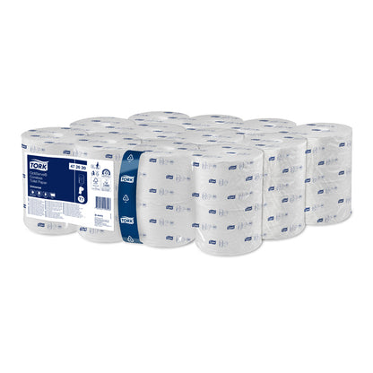 Toiletpapir Jumbo, Tork, Universal, Optiserve, 1 lag, hvid x 143.80m, kasse a 24 ruller, FSC Recycled Credit