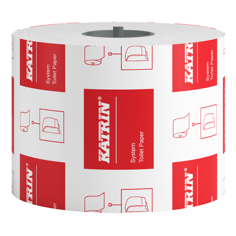 Toiletpapir Jumbo, Katrin, Katrin System, 2 lag, hvid x 92.00m, kasse a 36 ruller