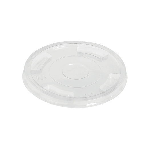 Låg t/plastglas, Rund, udvendig diameter: 96 mm, PLA, transparent, pose a 50 stk