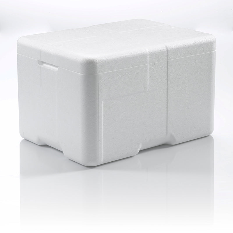 EPS skum, 400 x 300 x 247 mm, PS, hvid, palle a 72 stk, Fødevaregodkendt